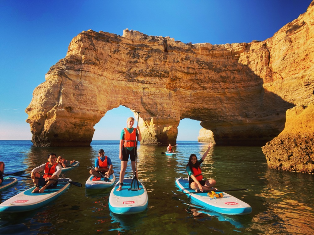 PaddleBoarding To benagil caves, Portugal