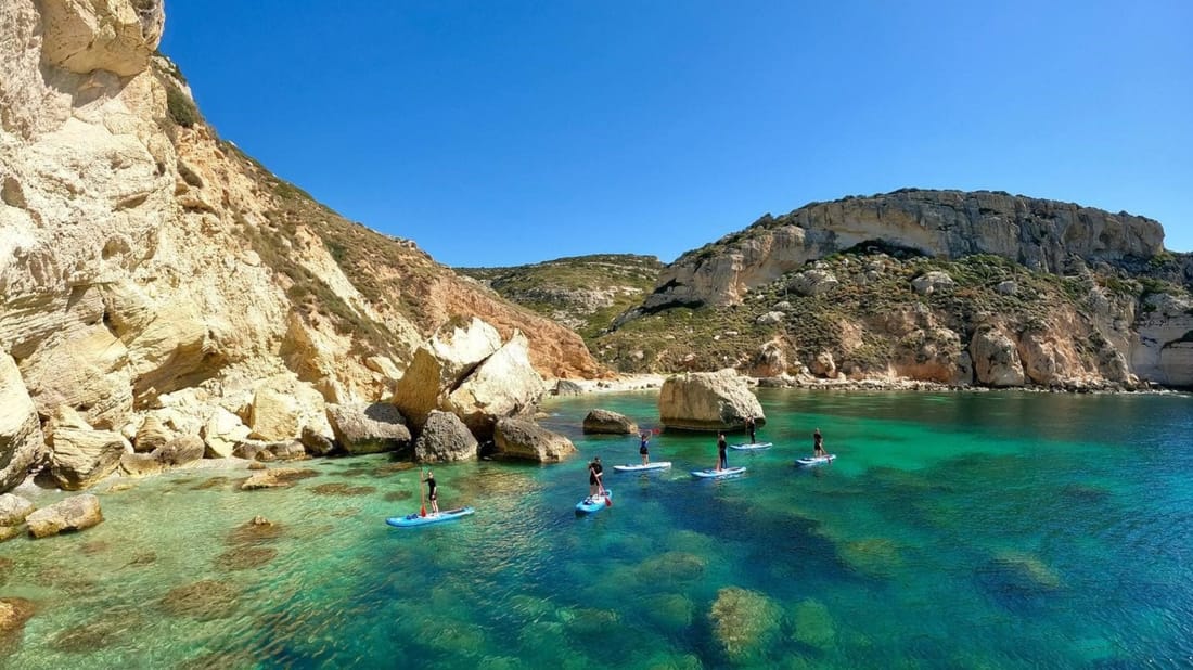 Cagliari: SUP tour and snorkelling to the Sella del Diavolo